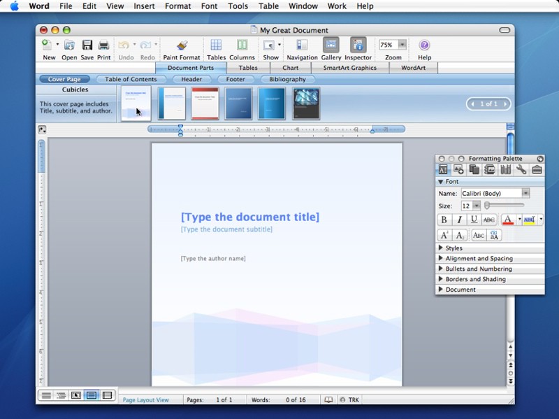 office for mac 2008 osx versions